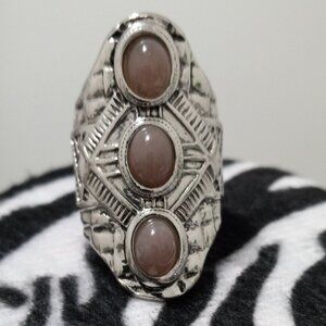 Chunky Wide Band Ring. Boho Hippie. Statement Ring. Thumb Ring Size 7.